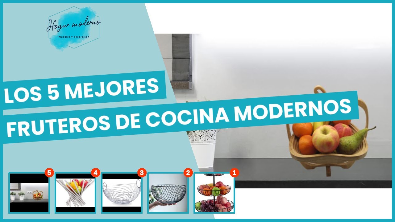 Los 5 mejores fruteros de cocina modernos 