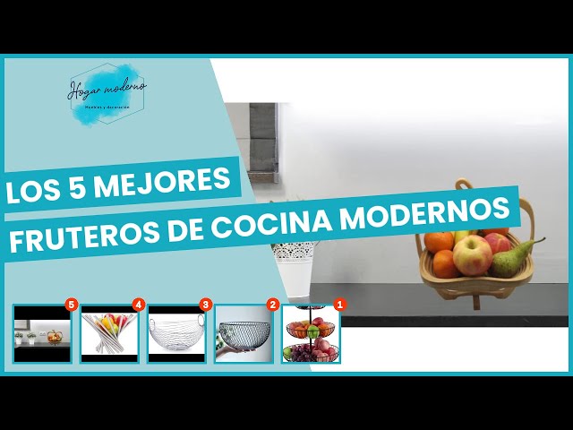 Los 5 mejores fruteros de cocina modernos 