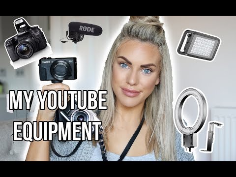 MY YOUTUBE AND BLOGGING EQUIPMENT || CAMERA, LENSES, LIGHTS AND MORE