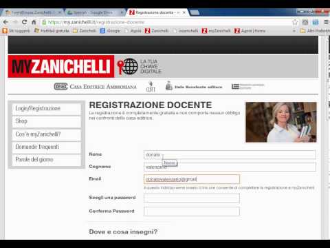 video tutorial registrazione my zanichelli