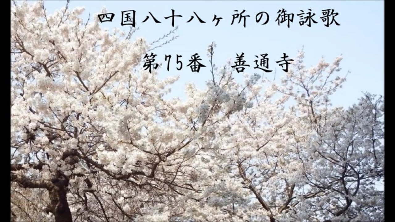 御詠歌 四国八十八ヶ所霊場第75番 善通寺 - YouTube