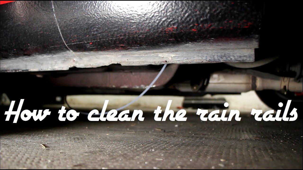 How to Clean Miata Rain Rail Drains YouTube