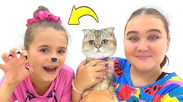 Bonnie in a kitten transformation story