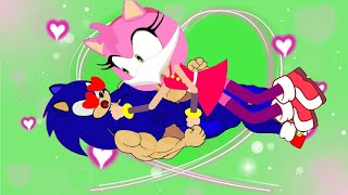 Sonic And Amy vs Sans funny prank animation cartoons - Sonic Boom Bodybuilder - Kim jenny 100
