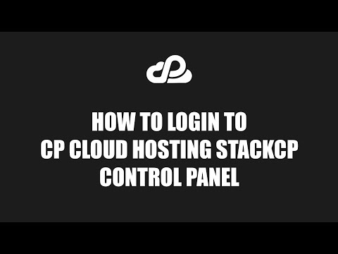 How to login to cP Cloud Hosting StackCP Control Panel