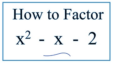 How to Solve x^2 - x + 2 = 0 by Factoring
