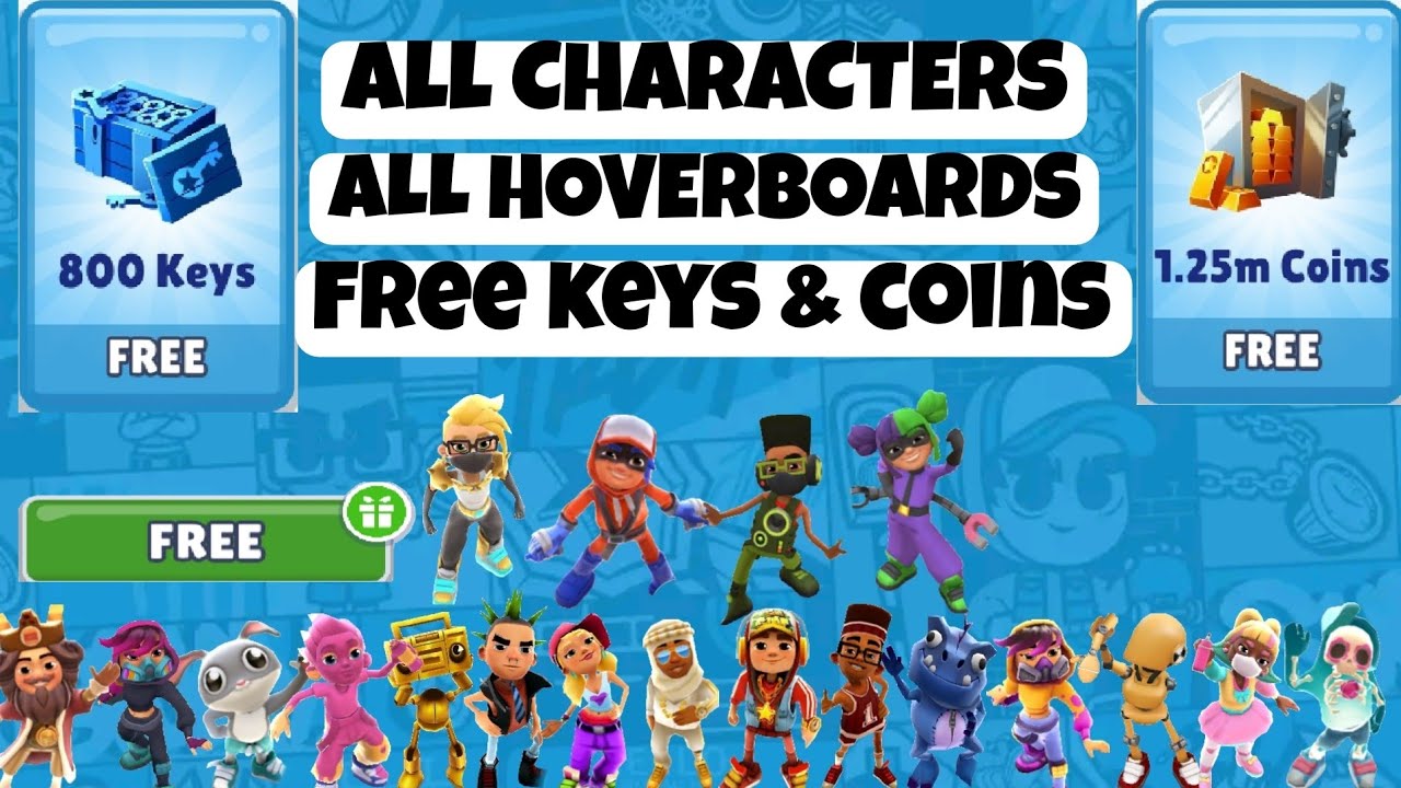 How to Unlock all Characters and Hoverboards in Subway Surfers