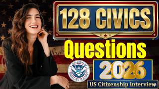 2026, New 128 Civics Test Questions and Answers I U.S. citizenship interview I Become a U.S. citizen