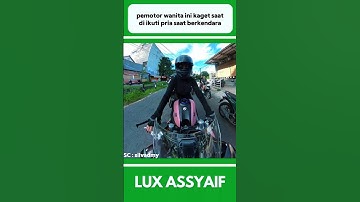 PEMOTOR WANITA INI KAGET SAAT DI IKUTI SEORANG PRIA SAAT BERKENDARA #shorts