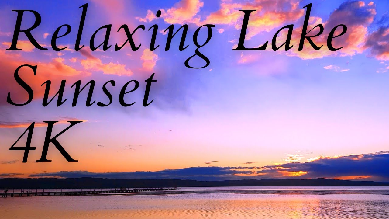 Relaxing Sunset over the lake with Music for Study | Lake Sunset | Meditation Music