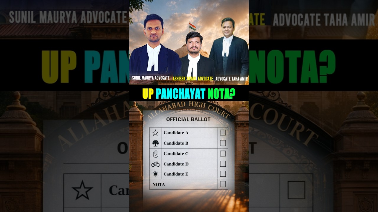 Will UP Panchayat Elections Get NOTA Option? High Court’s Big Hearing Explained!