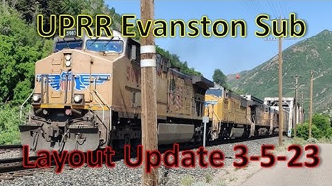 UPRR Evanston Sub HO Model Trains in Action Gluing Mountains & last turnout installation. S2023E09