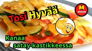 kanaa chili-valkosipulikastikkeessa  EHKÄISEE FLUNSSAA JA VÄHENTÄÄ SEN KESTOA