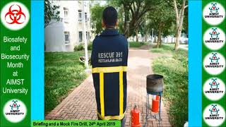 In Pictures – 2019 Biosafety and Biosecurity Month at AIMST University l One Health l Biorisk l Safe
