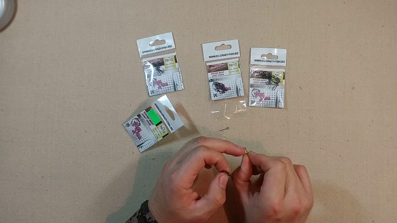Распаковка посылки из Fmagazin. Крючок Crazy Fish Round Bent Joint Hook