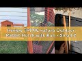Review TRIXIE natura Outdoor Rabbit Hutch with Run - Small 2-Story Rabbit Cage with Non-Slip Ramp -