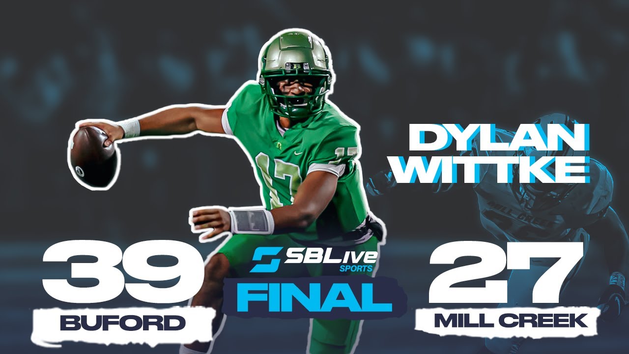 BUFORD STAYS ON TOP IN GEORGIA WITH 39-27 WIN OVER MILL CREEK - YouTube