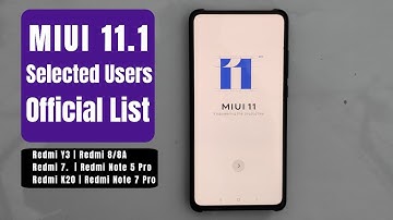 MIUI 11.1 Stable Update Official Selected Users List
