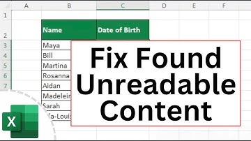 How to Fix Excel Found Unreadable Content (Tutorial)