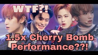 180225 NCT 127 - Cherry Bomb | Reaction to a 1.5 times increased speed Resimi