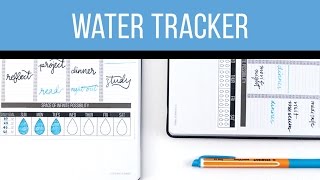 Planner Hacks: Water Tracker (with free download)