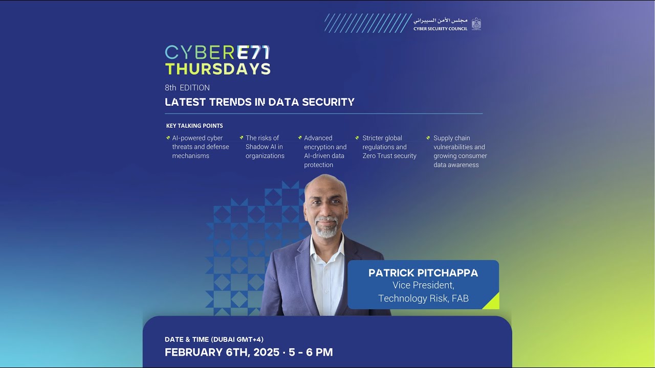 CyberE71 Thursdays: Eighth Edition Keynote with Insights from Expert Patrick Pitchappa