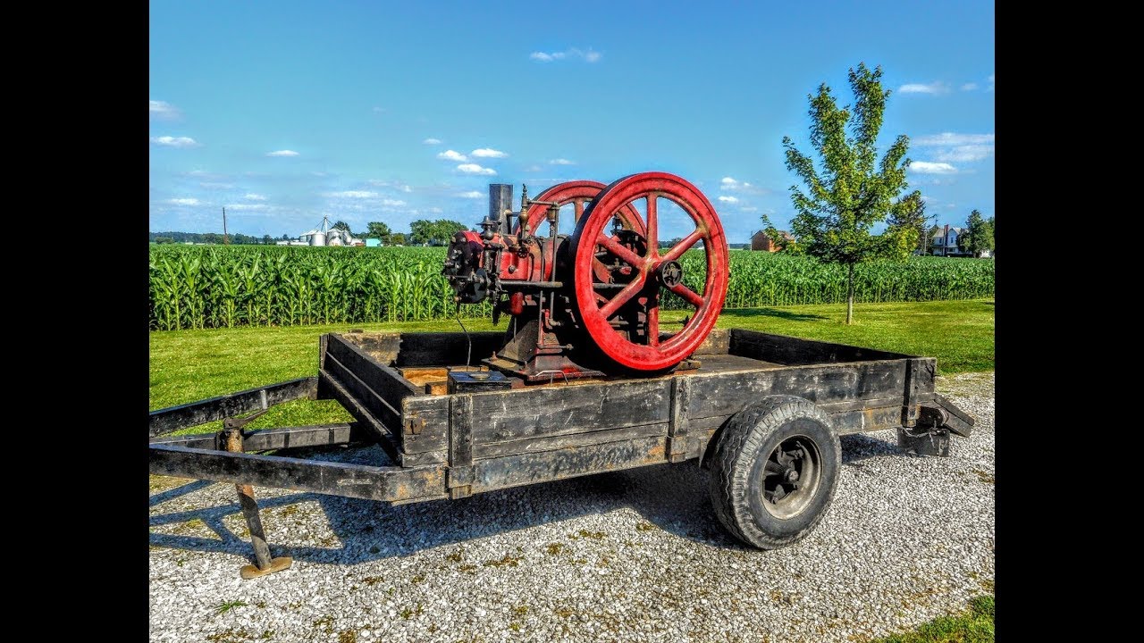 8 hp "Ohio" Gas Engine made in Sandusky, Ohio YouTube