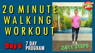 20 Minute LOW IMPACT Walk | At Home Workout | No Equipment, No Jumping, No Talking Workout