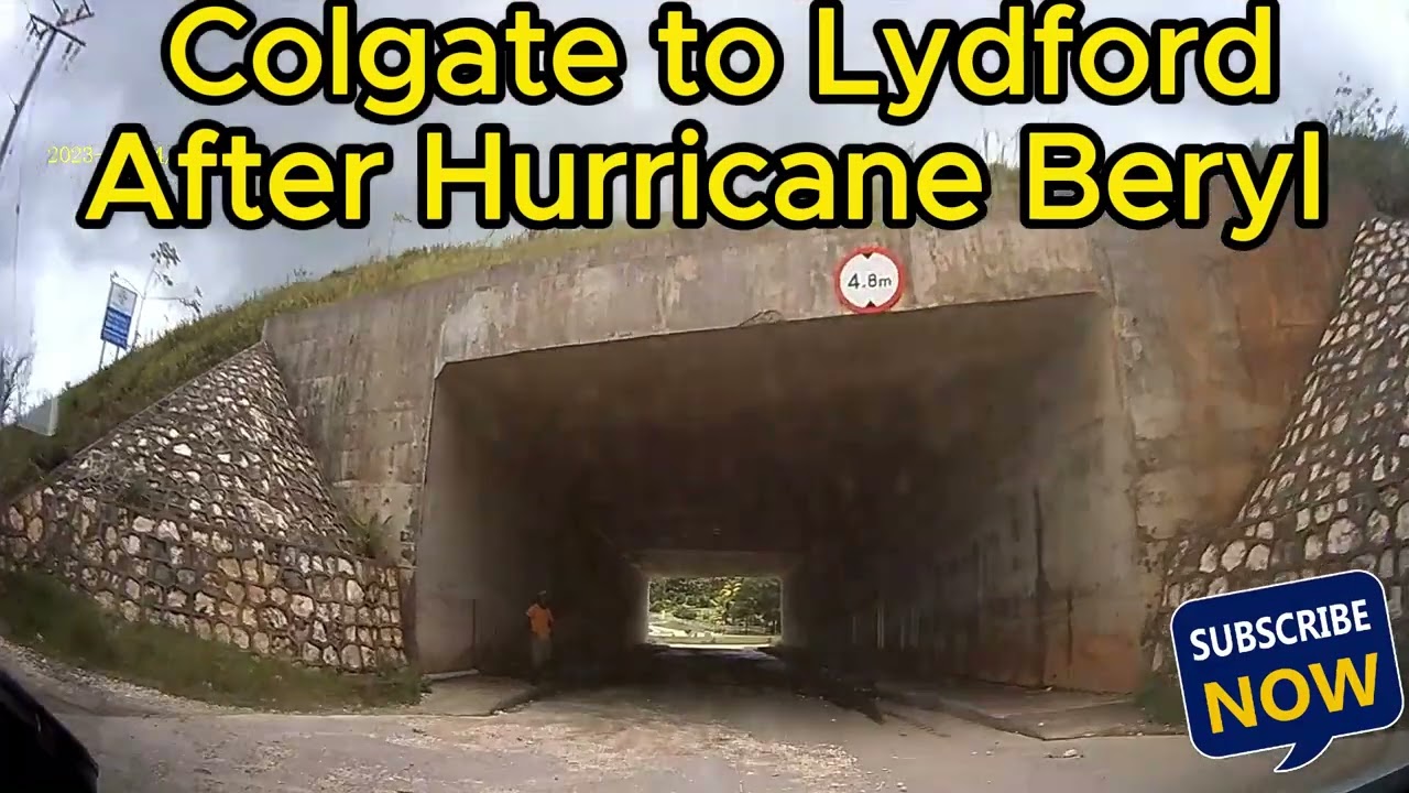 Driving from Colgate to Lydford after the hurricane in July 2024