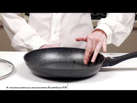 Сковорода антипригарна з кришкою Krauff 26 см 88-222-106 алюмінієва для всіх плит, видео 1