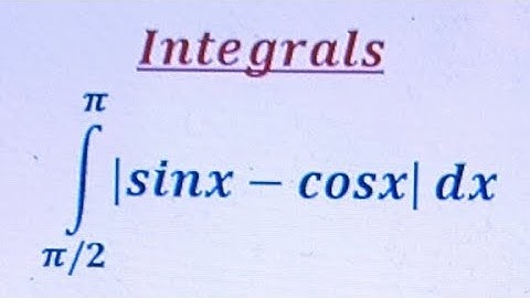 Definite Integral involving absolute value function.(Part 67)