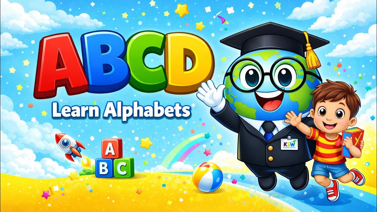 ABCD Phonics | Alphabet Sounds with Cute Animation | @Kids Study World🌏