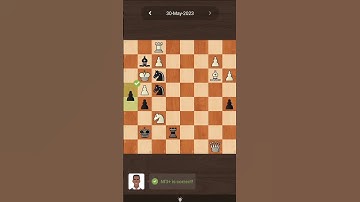 Daily puzzle (30th May 2023) #shorts #chess #dailypuzzle #puzzlesolving #chesspuzzle #checkmate