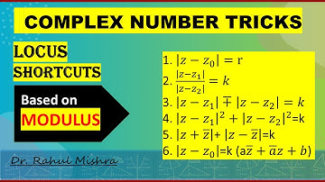 COMPLEX NUMBER SHORTCUT || Locus of Complex number on Argand Plane || Based on Modulus ||