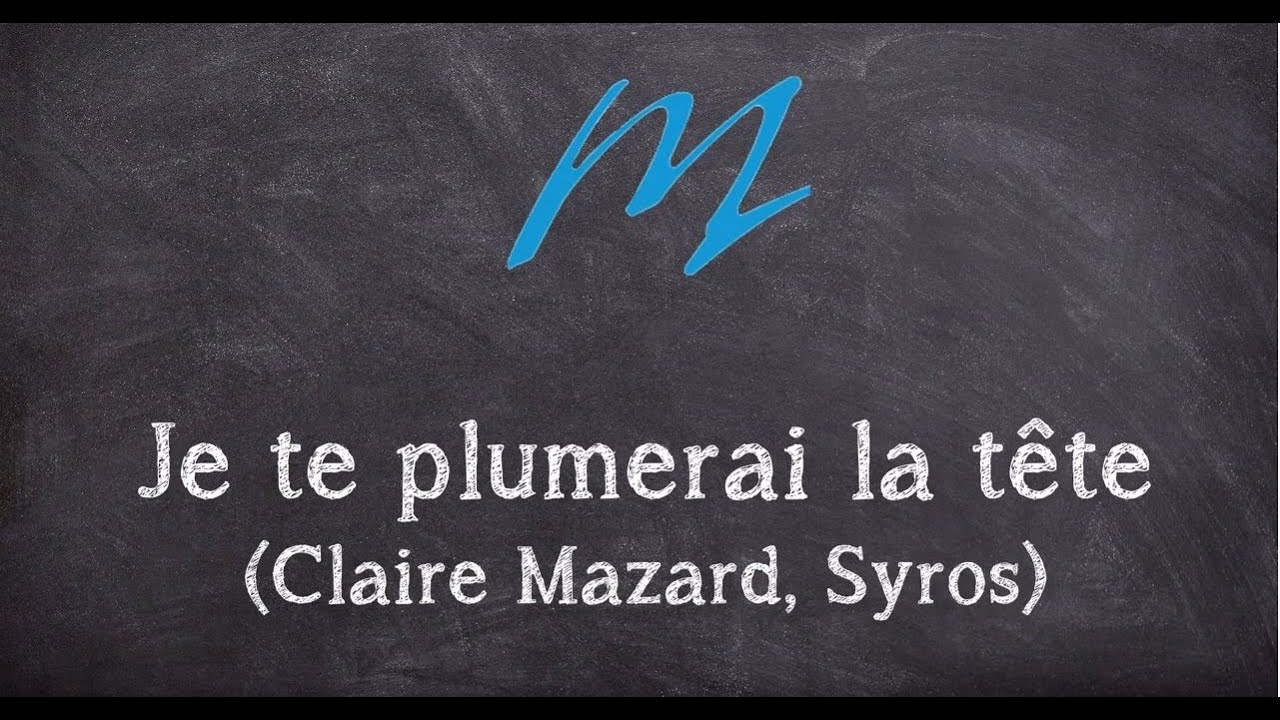 Le temps d'un bouquin Je te plumerai la tête YouTube