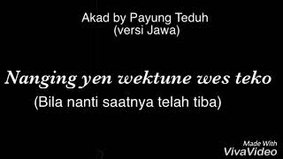 Akad by Payung Teduh (versi Jawa cover)