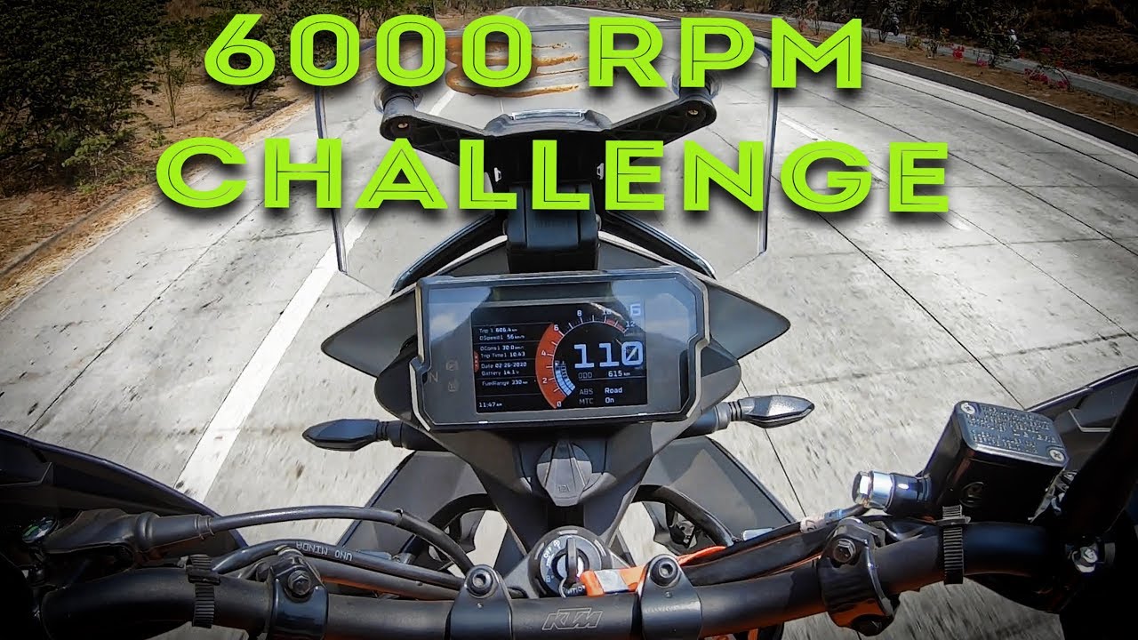 6000 RPM Motorcycle Challenge WHY do this ?? KTM 390 Adventure