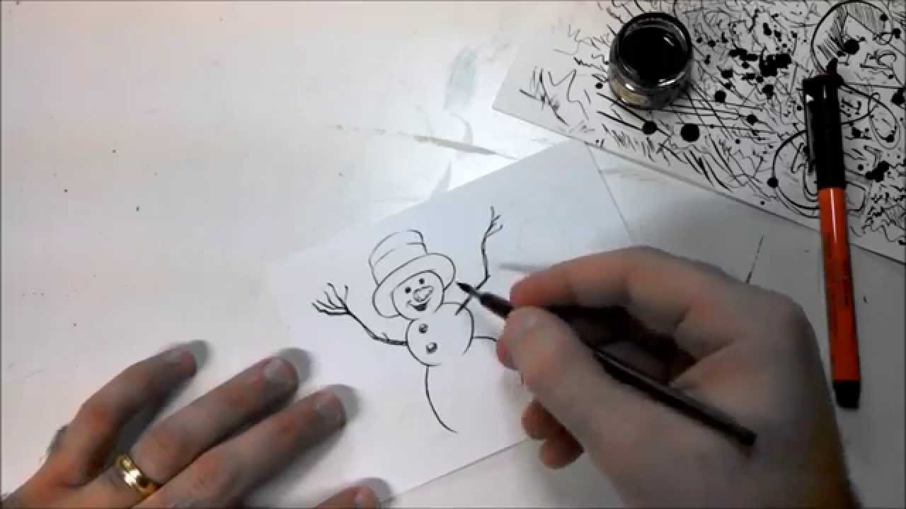 Pen and Ink Demo from Smile Create Repeat