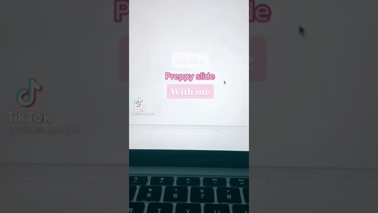 Making a preppy google slide 🤍⚡️🐬 
