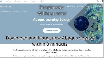 How can install Abaqus student version  #abaqus