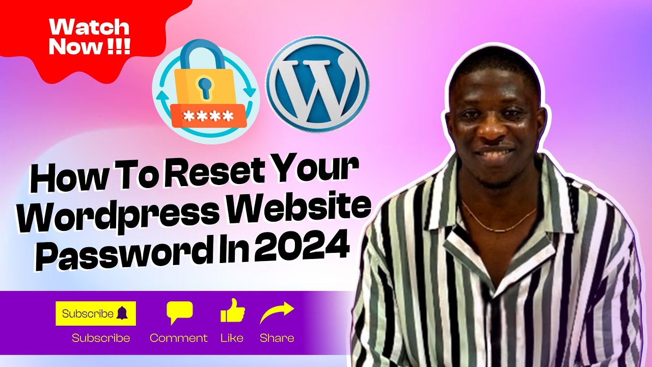How To Reset Your WordPress Website Password - YouTube
