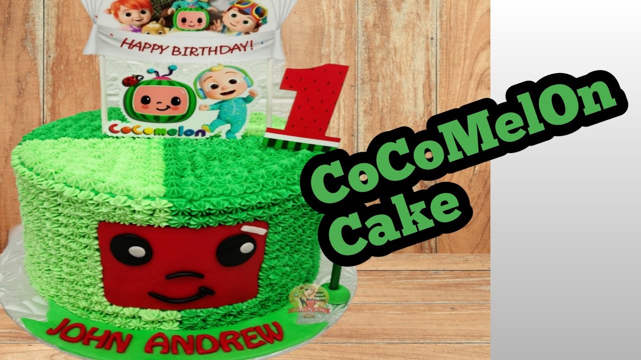 Simple Cocomelon Cake Buttercream Youtube