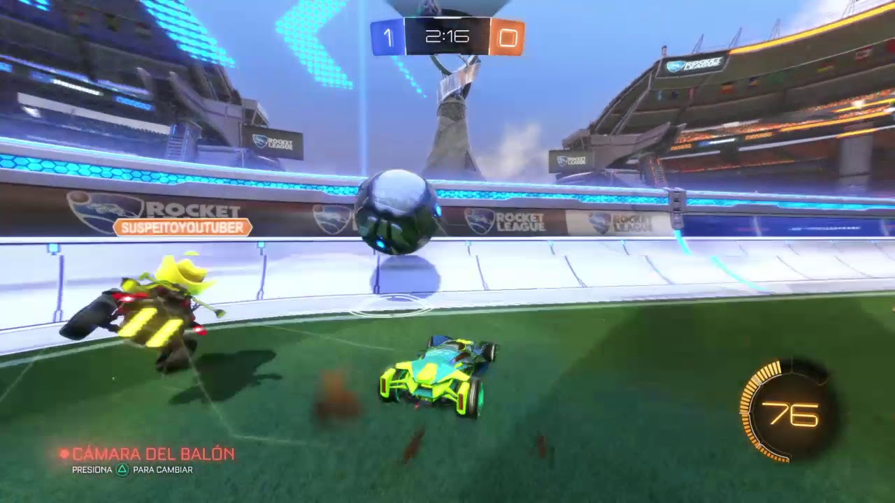 Rocket League jugando con mantis 2v2c competitivo