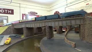 B.M.Rly.S: HORNBY is, LNER Class A4 No.4464 (60019) 'Bittern', was running on OO Gauge Layout. (V12)