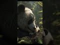 Giant and Red Pandas: Sweet Cuddles with Soothing Background Music #short #animals #foryou #relaxing