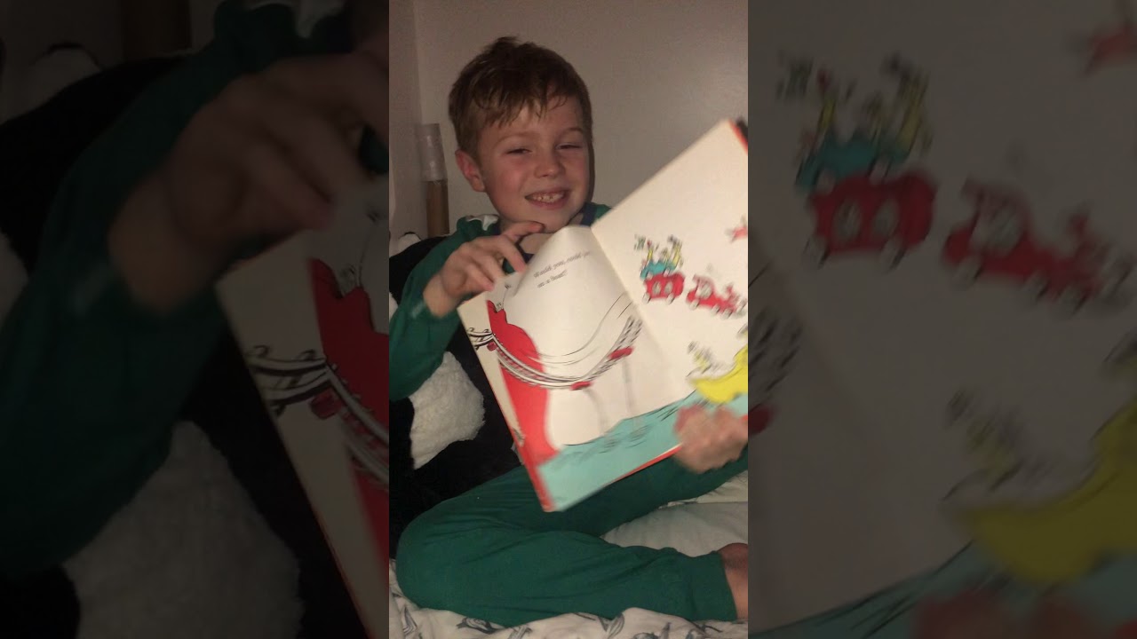 Connor Reading Sam I Am - Dec 3rd 2020