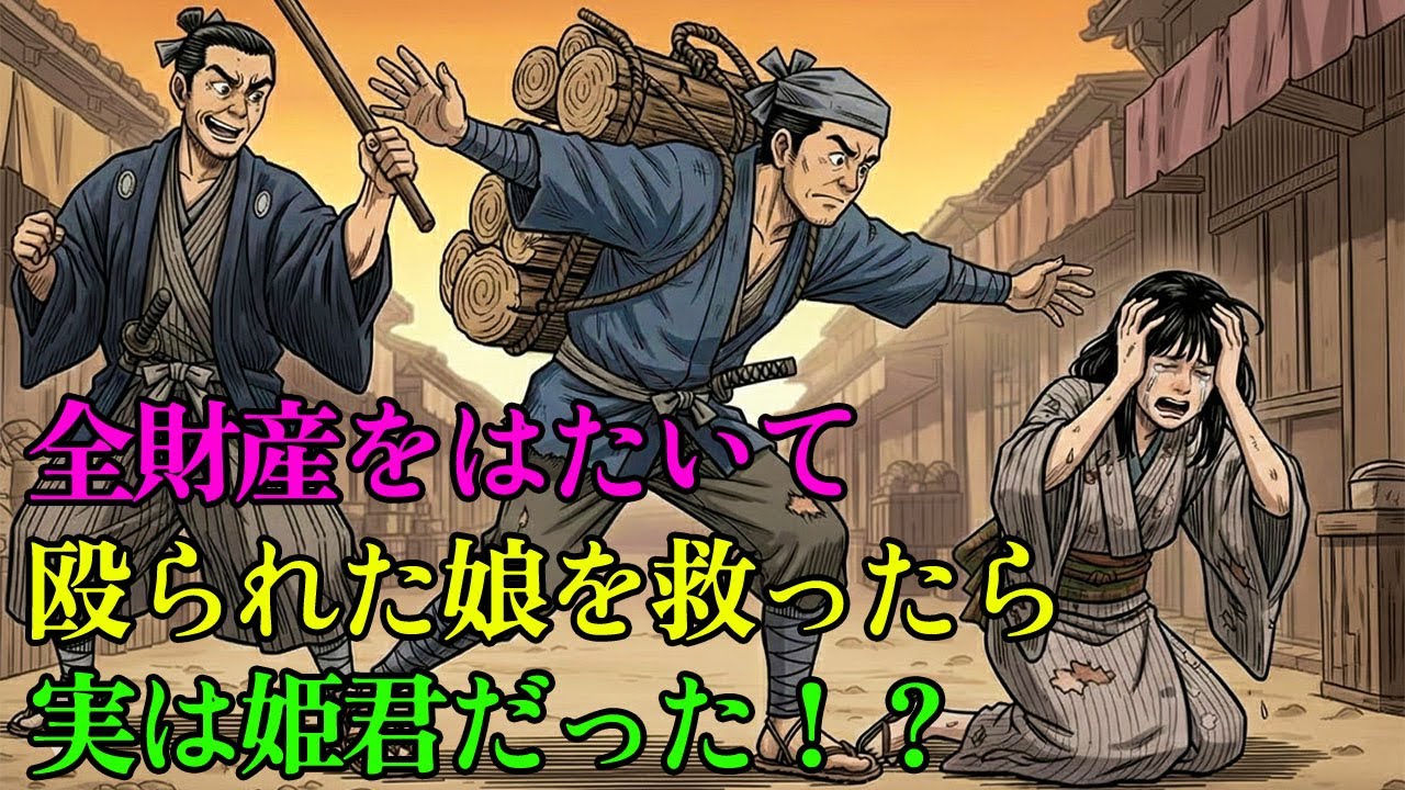 愚かな木こりが全財産二両で救った百姓の娘、その正体を知り人々は膝を折った | 野談 | 伝説 | 昔話 | 説話 | 民話