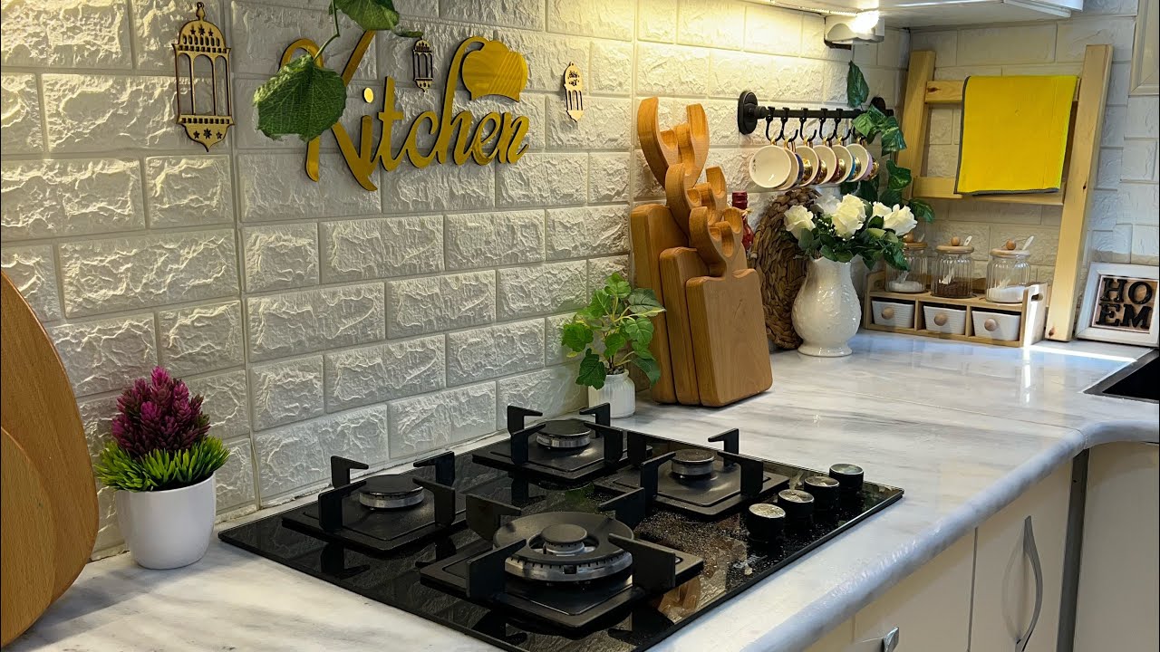 روتين عروسة جديدة قبل العيد 💍🧼 بدون كلام | تنظيف عميق للمطبخ 🫧 | صبغت شعري 👩✨ | خرجنا نختارو الكبش 🐏