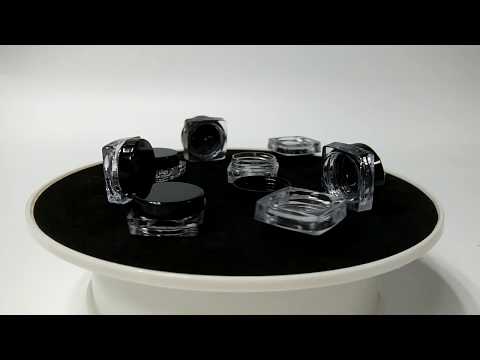 Wholesale 2ml square base plastic jars for marijuana concentrate