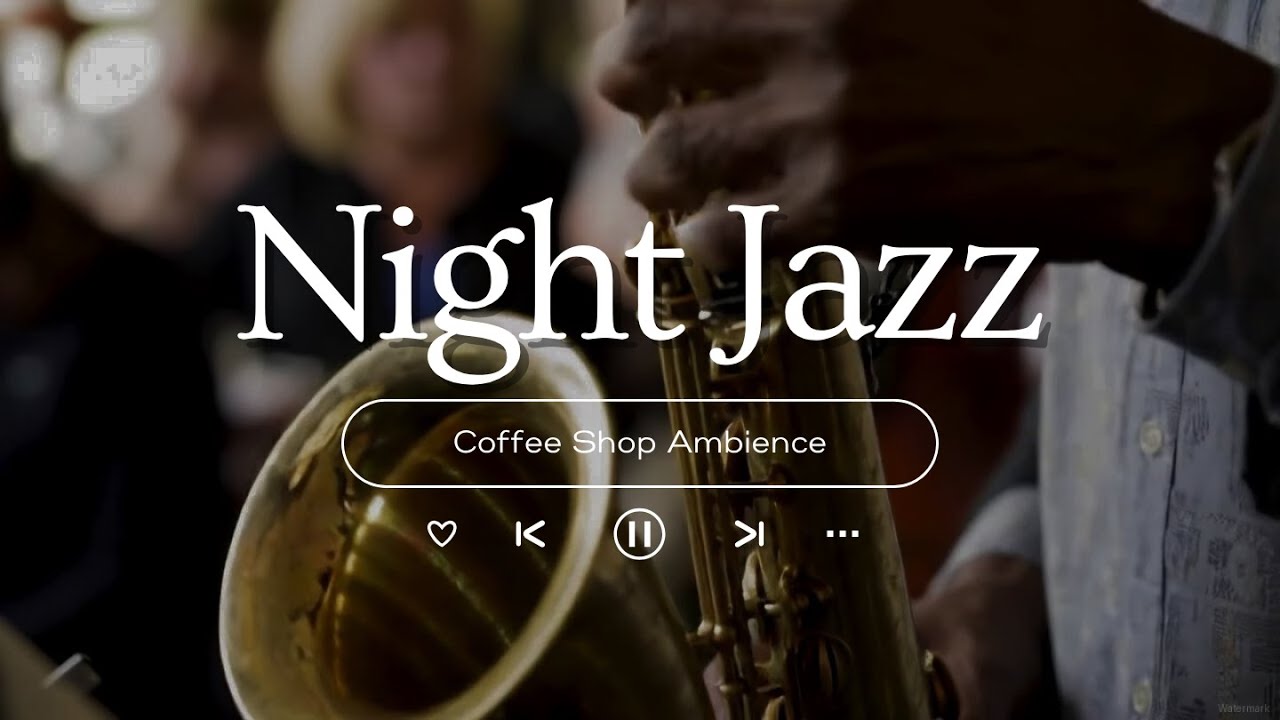 Smooth Jazz Instrumental Music & Cozy Autumn Street Coffee Shop Ambience 🍂 Jazz Music for Work